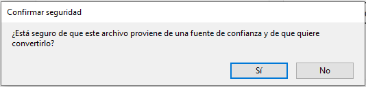 Advertencia de seguridad
